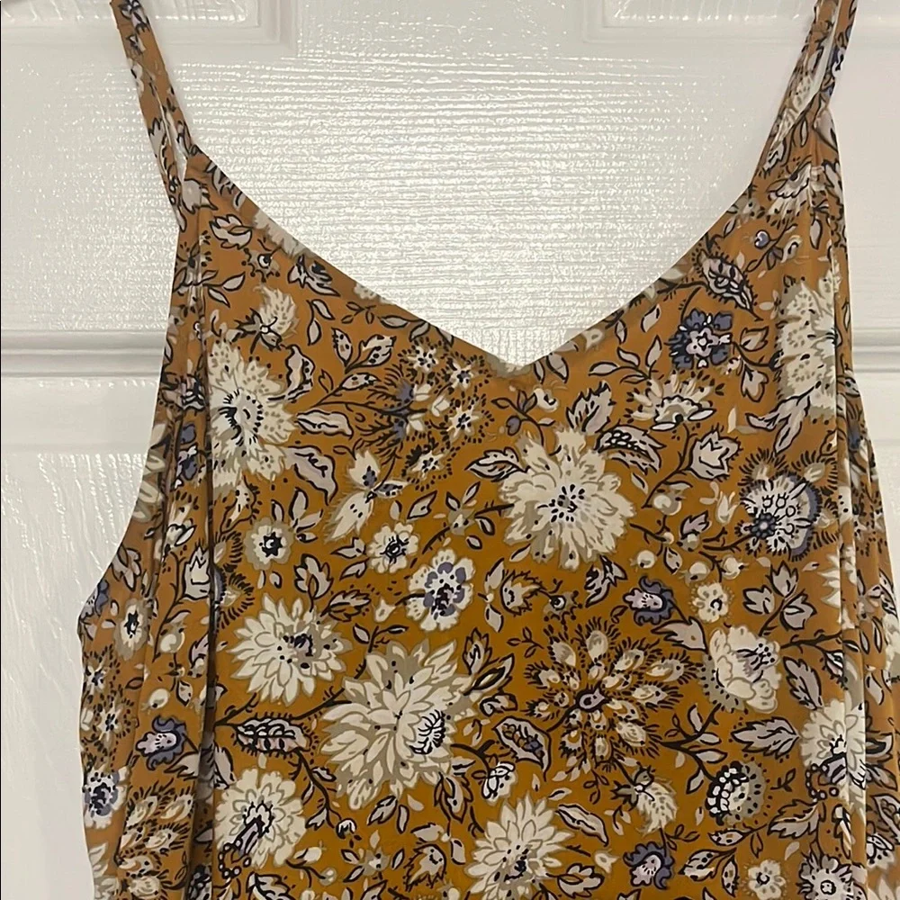 Old Navy Brown Tan Spaghetti Strap Midi Dress - Picture 6 of 6